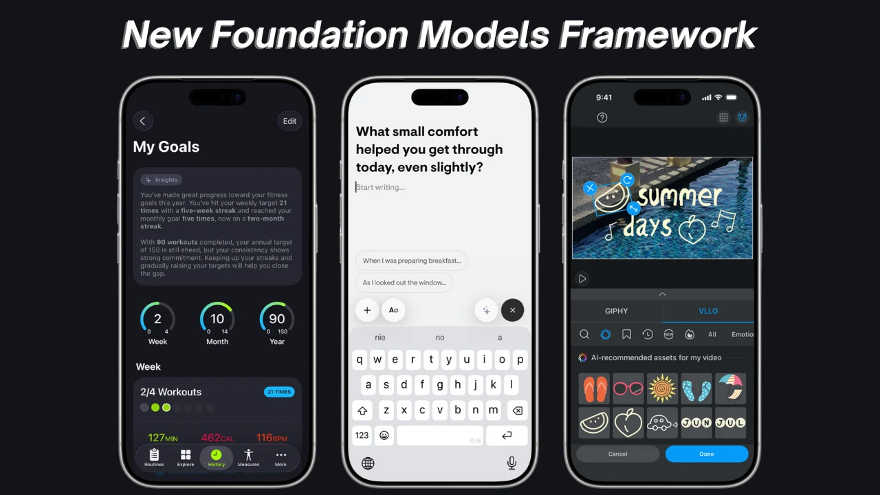 Apple’s Foundation Models Framework brings on-device AI to iOS 26, iPadOS 26, and macOS 26, enabling faster, private, and personalized app experiences.