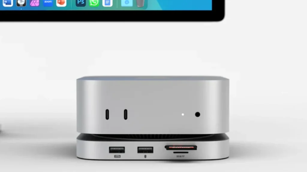 Minisopuru Dock Hub and Stand for Mac mini M4