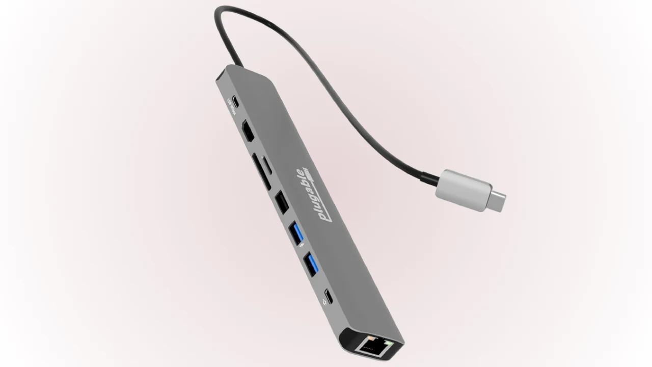 Plugable USB-C Hub 9-in-1 – Best USB-C Hub for MacBook (With Ethernet)