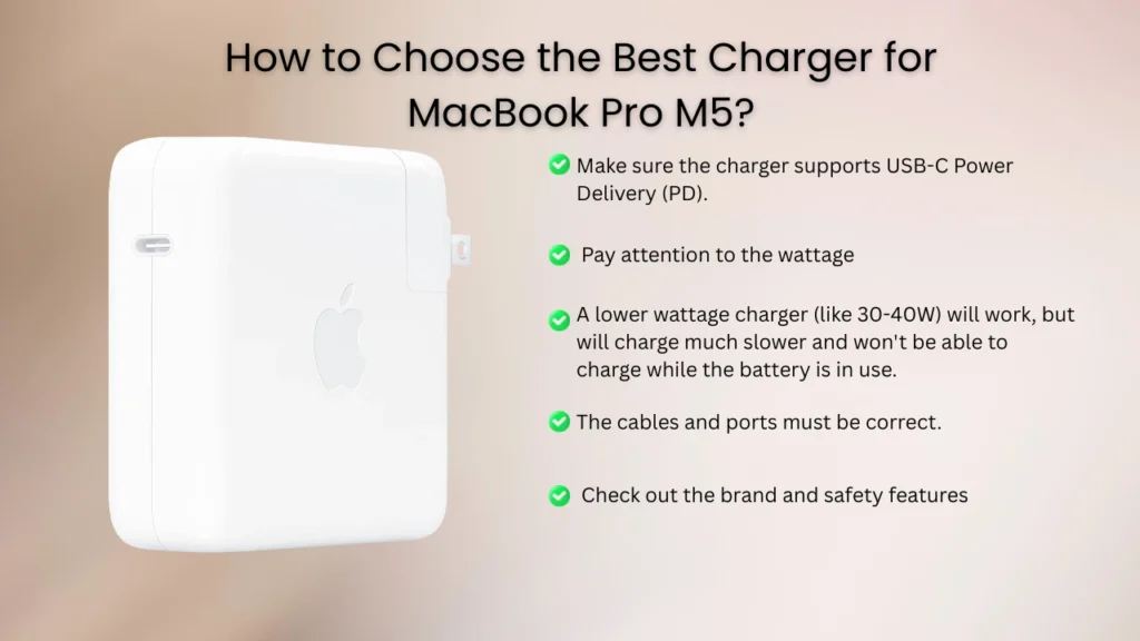 How to Choose the Best Charger for MacBook Pro M5